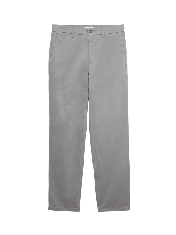 Marks & Spencer Strečové chino nohavice regular fit Marks & Spencer sivé