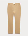 Marks & Spencer Strečové chino nohavice slim fit Marks & Spencer béžová