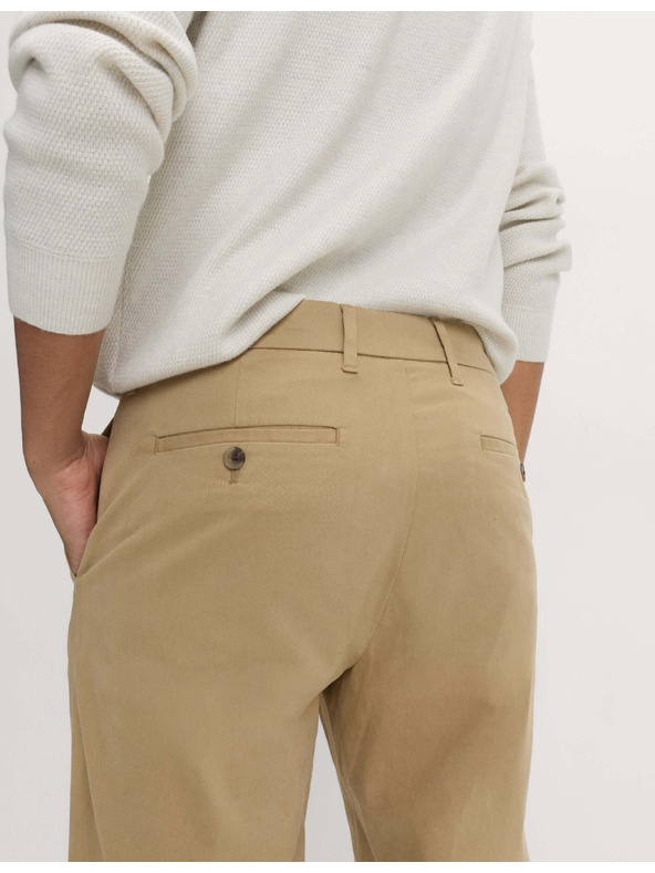 Marks & Spencer Strečové chino nohavice slim fit Marks & Spencer béžová