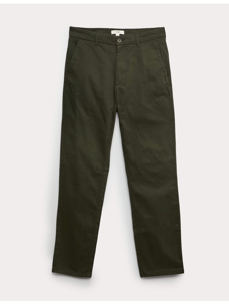 Marks & Spencer Strečové chino nohavice regular fit Marks & Spencer zelené