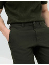 Marks & Spencer Chino nohavice zo zmesi ľanu, normálny strih Marks & Spencer zelená