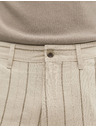 Marks & Spencer Chino šortky, zo zmesi ľanu Marks & Spencer béžová