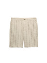 Marks & Spencer Chino šortky, zo zmesi ľanu Marks & Spencer béžová