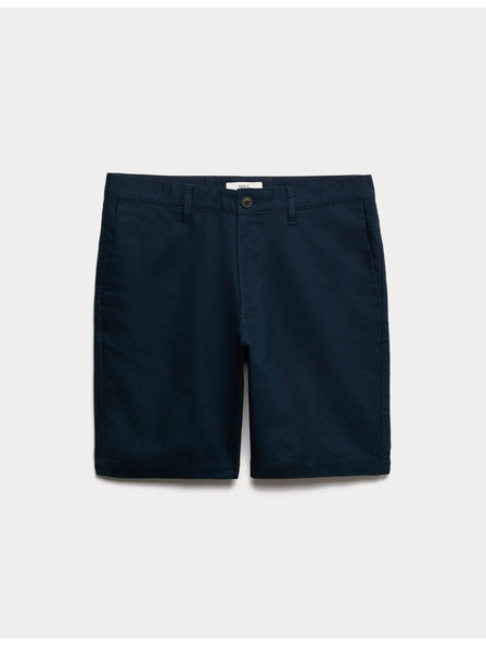 Marks & Spencer Chino šortky, zo zmesi ľanu Marks & Spencer námornícka modrá
