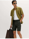 Marks & Spencer Chino šortky, zo zmesi ľanu Marks & Spencer zelená