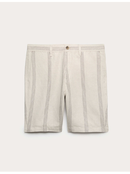 Marks & Spencer Chino šortky, zo zmesi ľanu Marks & Spencer béžová