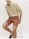 Marks & Spencer Chino šortky, zo zmesi ľanu Marks & Spencer hnedá
