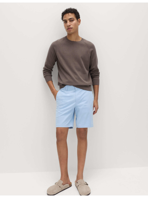 Marks & Spencer Strečové chino šortky, normálny strih Marks & Spencer modrá