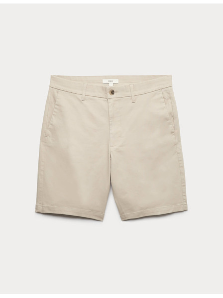 Marks & Spencer Elastické chino šortky, normálny strih Marks & Spencer béžová
