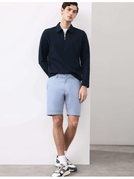 Marks & Spencer Ľahké chino šortky bežného strihu Marks & Spencer modrá