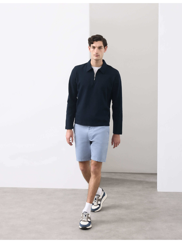 Marks & Spencer Ľahké chino šortky bežného strihu Marks & Spencer modrá