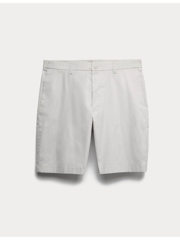 Marks & Spencer Ľahké chino šortky bežného strihu Marks & Spencer šedá