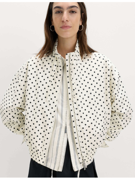 Marks & Spencer Bunda typu bomber s vysokým podielom bavlny a stojáčikom Marks & Spencer smotanová