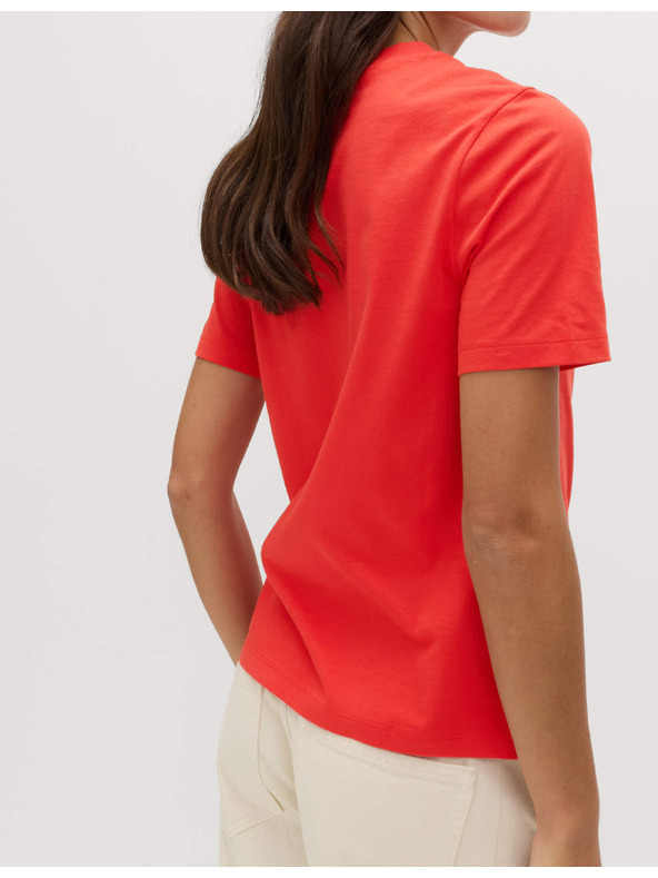Marks & Spencer Tričko každodenného strihú, z čistej bavlny Marks & Spencer červená