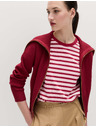 Marks & Spencer Pruhované tričko z čistej bavlny, každodenný strih Marks & Spencer červená