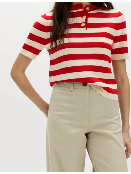 Marks & Spencer Chino nohavice so širokými nohavicami a záložkami, s vysokým podielom bavlny Marks & Spencer zelená