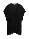 Marks & Spencer Kaftan mini šaty z čistej bavlny s ozdobným viazaním Marks & Spencer čierna