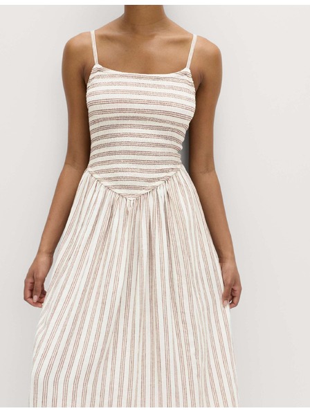 Marks & Spencer Rasenice maxi šaty s vysokým obsahom ľanu Marks & Spencer hnedá