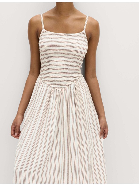 Marks & Spencer Rasenice maxi šaty s vysokým obsahom ľanu Marks & Spencer hnedá