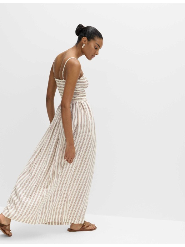 Marks & Spencer Rasenice maxi šaty s vysokým obsahom ľanu Marks & Spencer hnedá