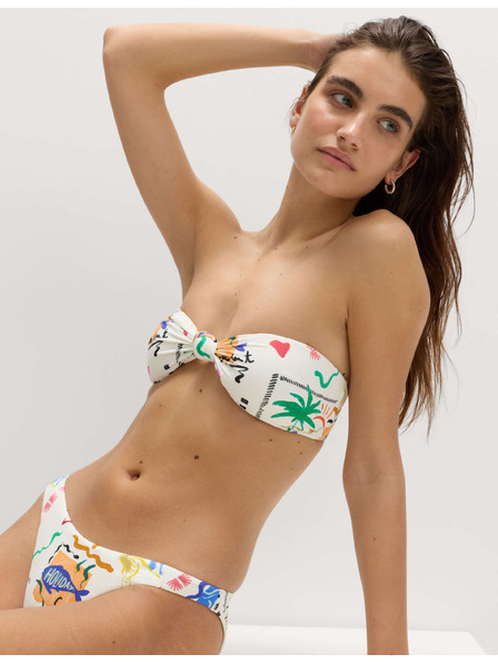 Marks & Spencer Vztuženný bikinový top typu bandeau s potlačou Marks & Spencer viacfarebná