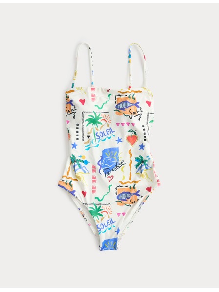 Marks & Spencer Plavky typu bandeau s potlačou Marks & Spencer viacfarebná