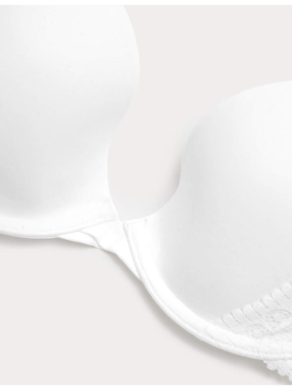 Marks & Spencer Hladká dekoltová podprsenka Body Soft™ s kostícami, veľ. A–E Marks & Spencer biela