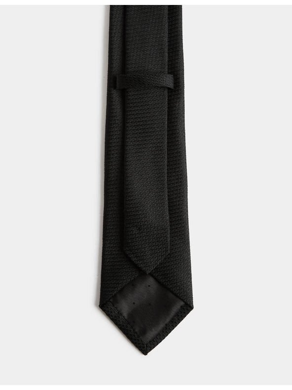 Marks & Spencer Kravata zo 100% hodvábu s textúrou Marks & Spencer čierna