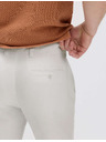 Marks & Spencer Chino nohavice zo zmesi ľanu, normálny strih Marks & Spencer béžová