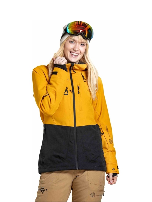 Meatfly Meatfly dámska SNB & SKI bunda Gaia Sunflower / Black