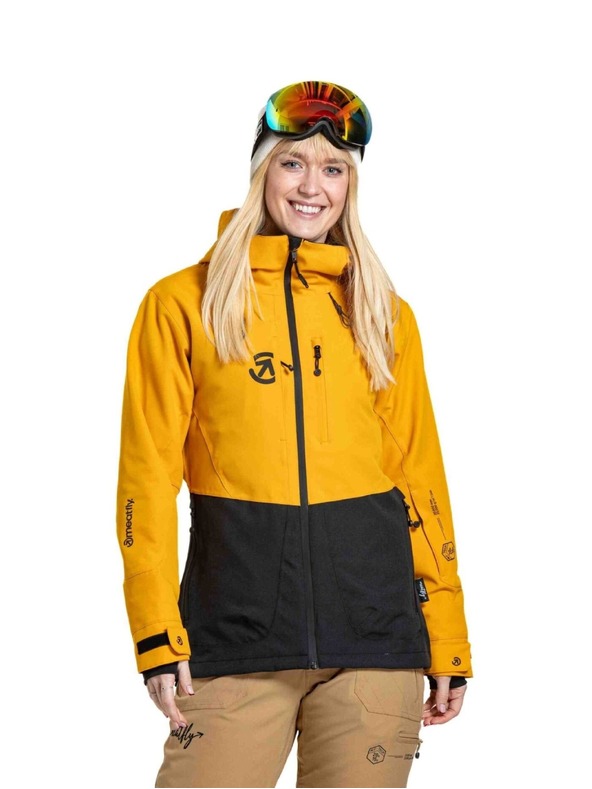 Meatfly Meatfly dámska SNB & SKI bunda Gaia Sunflower / Black