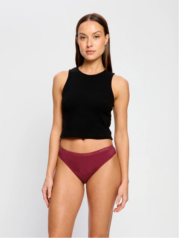 Modibodi Menštruačné nohavičky Modibodi Classic Bikini Moderate Bud Red