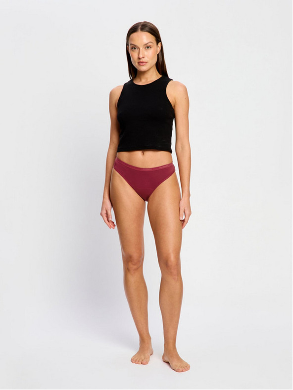 Modibodi Menštruačné nohavičky Modibodi Classic Bikini Moderate Bud Red