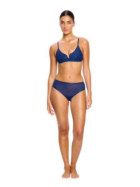 Modibodi Menštruačné nohavičky Modibodi Intimates V Day Hi Waist Brief Moderate Navy Chilli