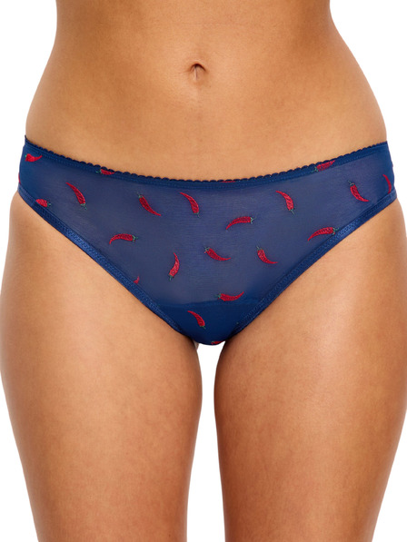 Modibodi Menštruačné nohavičky Modibodi Intimates V Day Cheeky Brief Light Navy Chilli