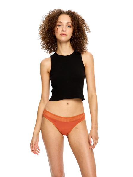 Modibodi Menštruačné nohavičky Modibodi Sensual Bikini Light Burnt Brick