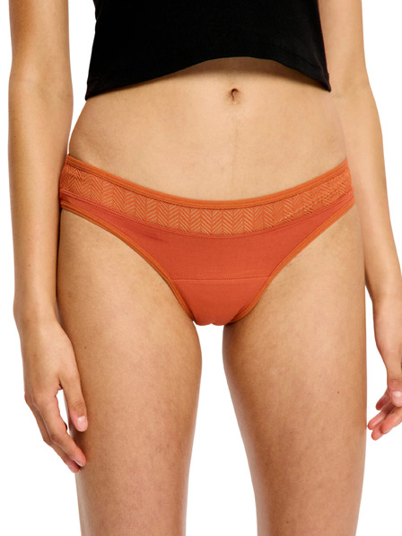 Modibodi Menštruačné nohavičky Modibodi Sensual Bikini Light Burnt Brick