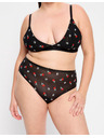 Modibodi Menštruačné nohavičky Modibodi Intimates V Day Hi Waist Brief Moderate-Heavy Black Rose