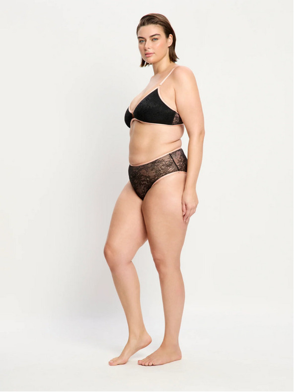 Modibodi Menštruačné nohavičky Modibodi Bliss Hi Waist Brief Moderate Jet Black