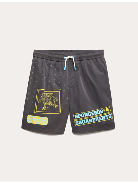 Marks & Spencer Kúpacie šortky so vzorom a motívom SpongeBob Squarepants™ (6–16 rokov) Marks & Spencer čierna
