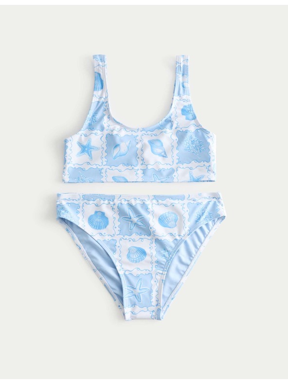 Marks & Spencer 2dielne bikiny s potlačou mušlí (6–16 rokov) Marks & Spencer modrá