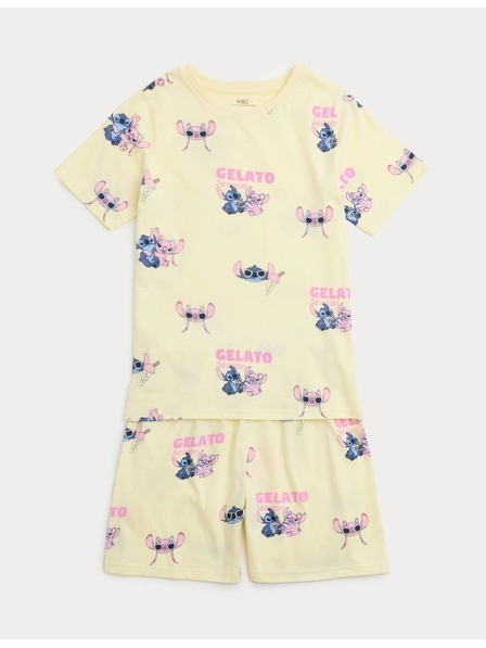 Marks & Spencer Pyžamo Lilo & Stitch™ z čistej bavlny (3–16 rokov) Marks & Spencer žltá