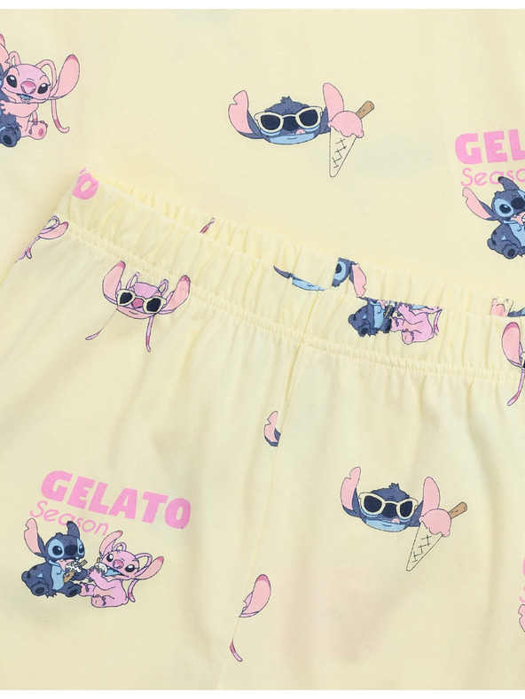 Marks & Spencer Pyžamo Lilo & Stitch™ z čistej bavlny (3–16 rokov) Marks & Spencer žltá