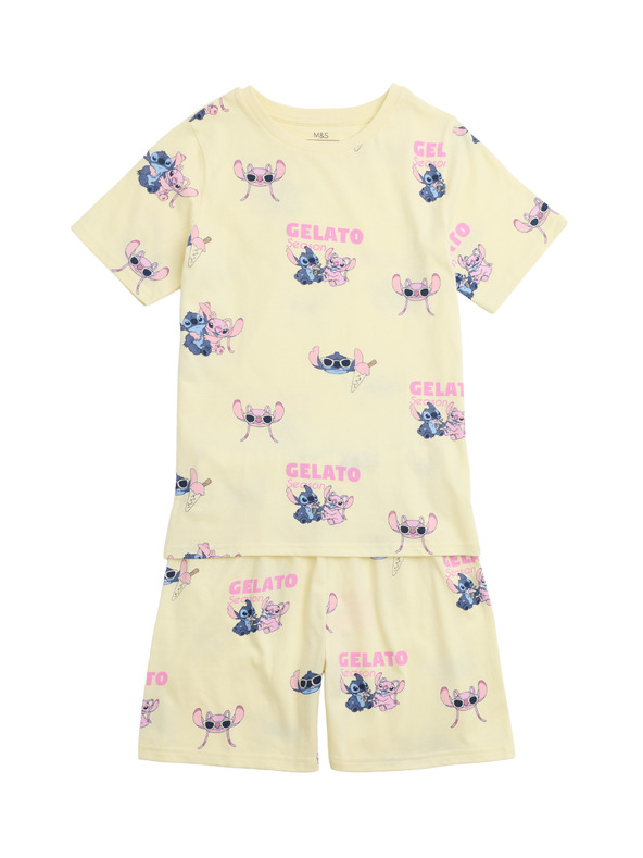 Marks & Spencer Pyžamo Lilo & Stitch™ z čistej bavlny (3–16 rokov) Marks & Spencer žltá