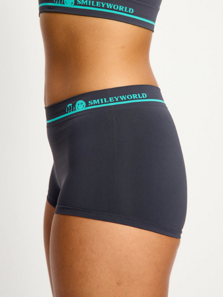 Modibodi Dámske nohavičky Modibodi Smileyworld Seamless Boyshort Moisture Wicking Steel