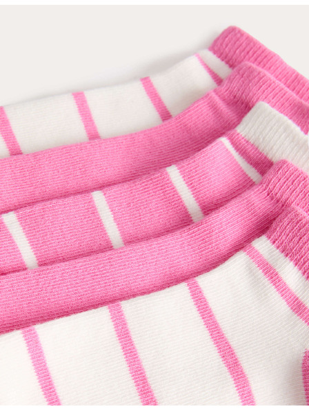 Marks & Spencer Krátke ponožky Trainer Liners™ s prúžkami a vysokým podielom bavlny, 5 párov v balení (6 malé – 7 veľké) Marks & Spencer modrá
