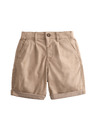Marks & Spencer Plisované chino šortky s vysokým podielom bavlny (2–10 rokov) Marks & Spencer krémová