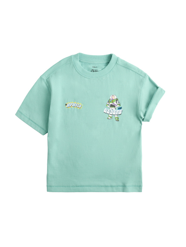 Marks & Spencer Tričko Toy Story™ z čistej bavlny (2–8 rokov) Marks & Spencer zelená