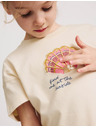 Marks & Spencer Zdobené tričko s motívom ulít, zo 100% bavlny (4–8 rokov) Marks & Spencer krémová