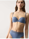 Marks & Spencer Balkonová podprsenka push-up Boston z mikrovlákna s kosticami Marks & Spencer modrá